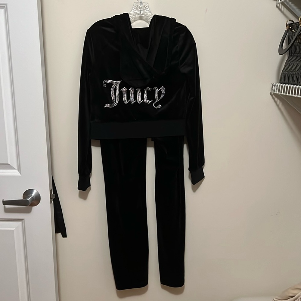 Juicy Couture black tops and leggings